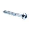 Prime-Line Wood Screw Round Head, Phillips Drive #4 X 1in Zinc Plated Steel 50PK 9207173